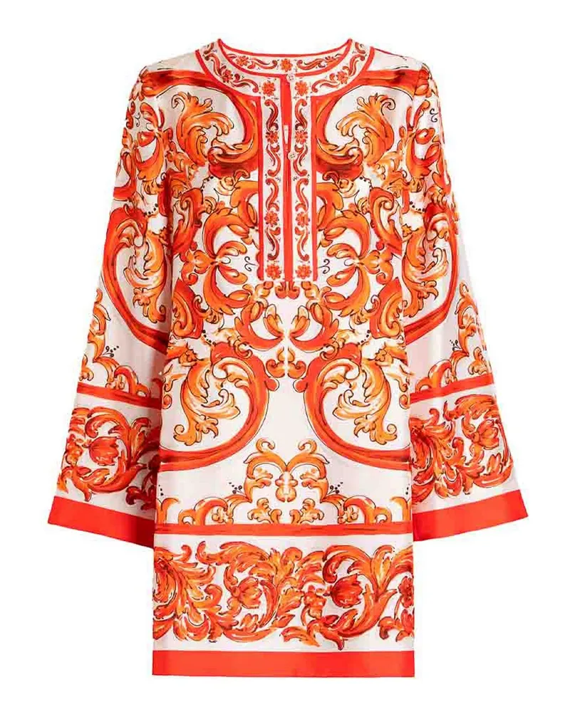 Dolce & Gabbana Knielanges Kleid - Weiß Weiß