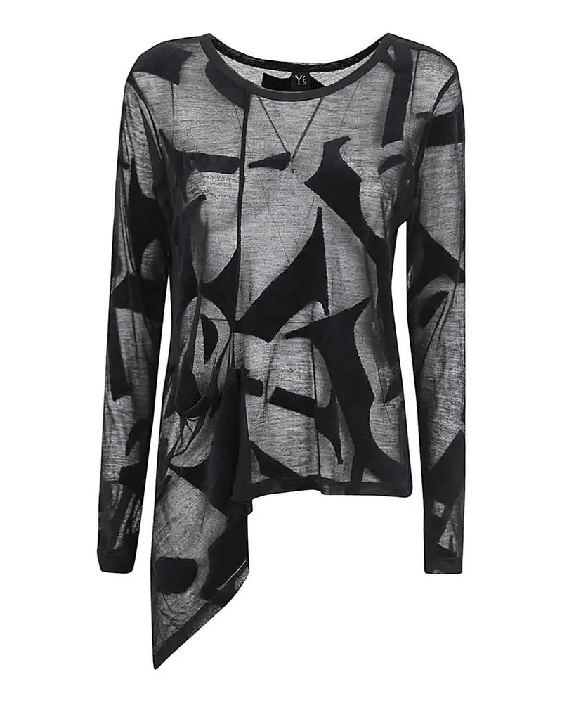 Yohji Yamamoto T-Shirt - Schwarz Schwarz