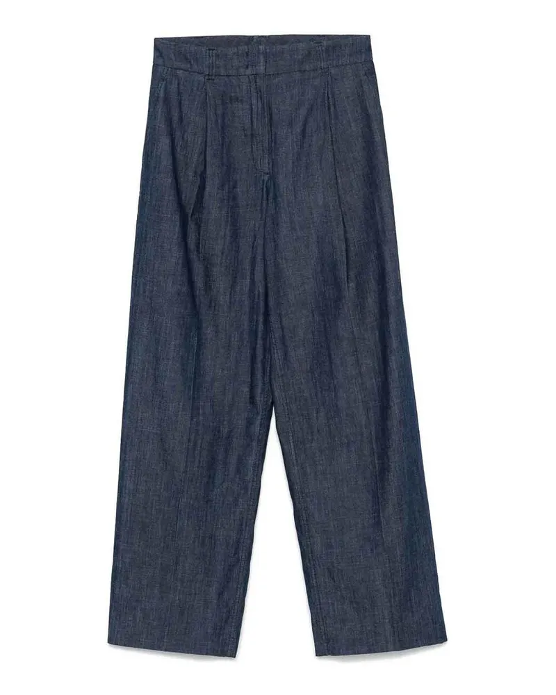 Another Tomorrow Casual Hose - Blau Blau