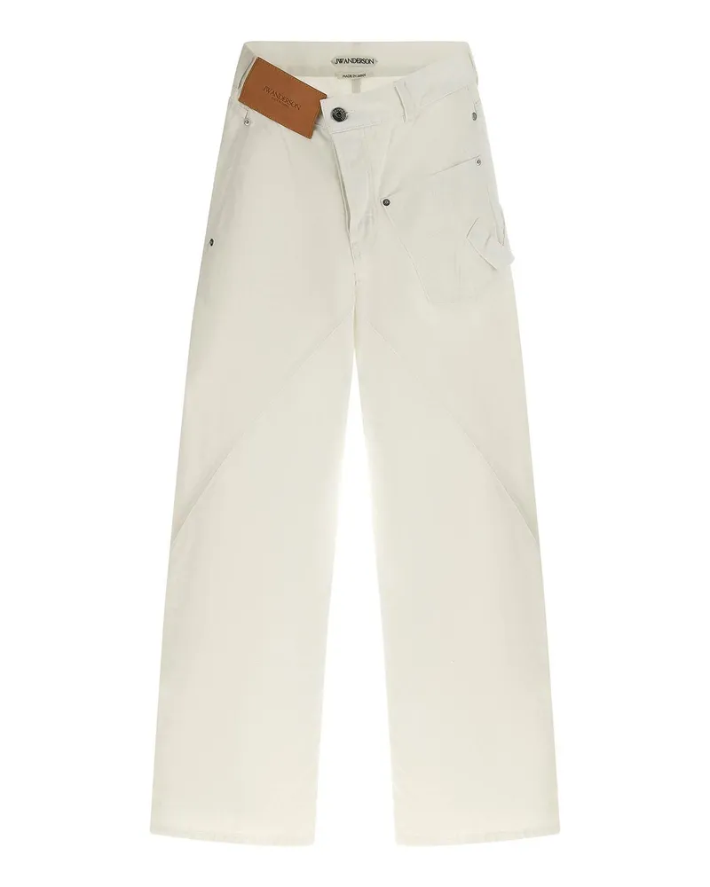 J.W.Anderson J. W. Anderson Straight Leg Jeans - Weiß Weiß