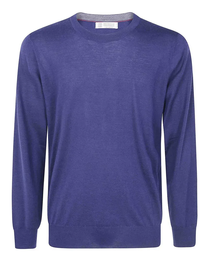 Brunello Cucinelli Rundhalspullover - Blau Blau
