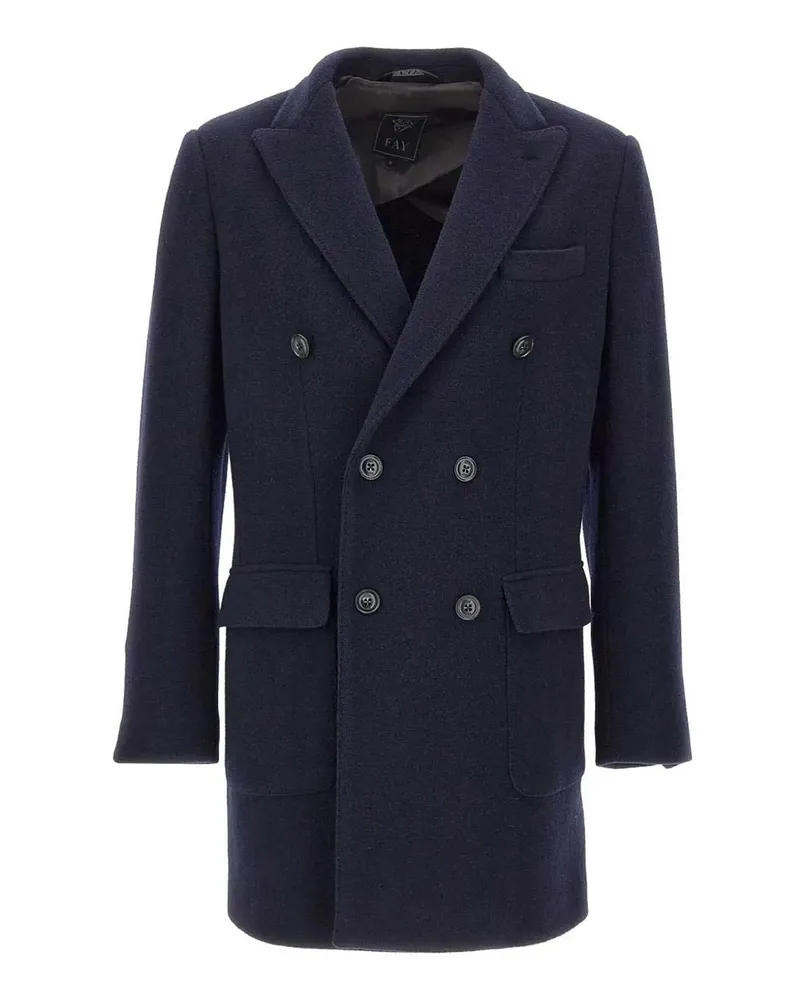 Fay Knielanger Mantel - Blau Blau