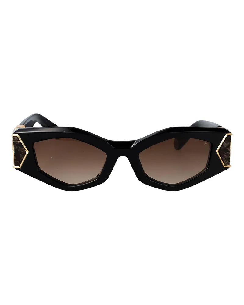 Philipp Plein Sonnenbrille - Schwarz Schwarz