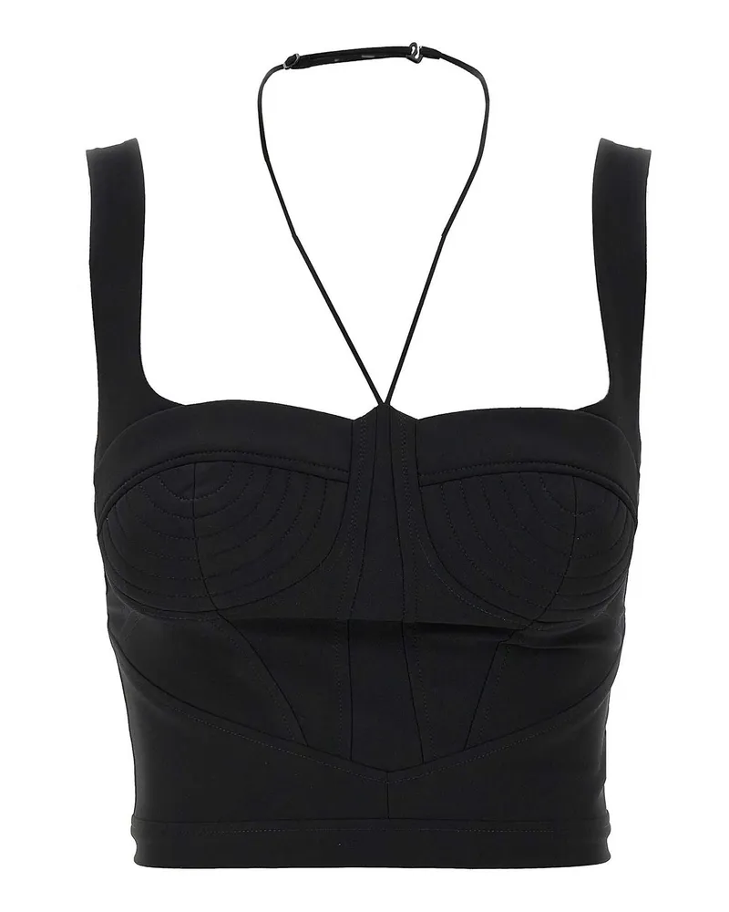 Nensi Dojaka Top - Schwarz Schwarz