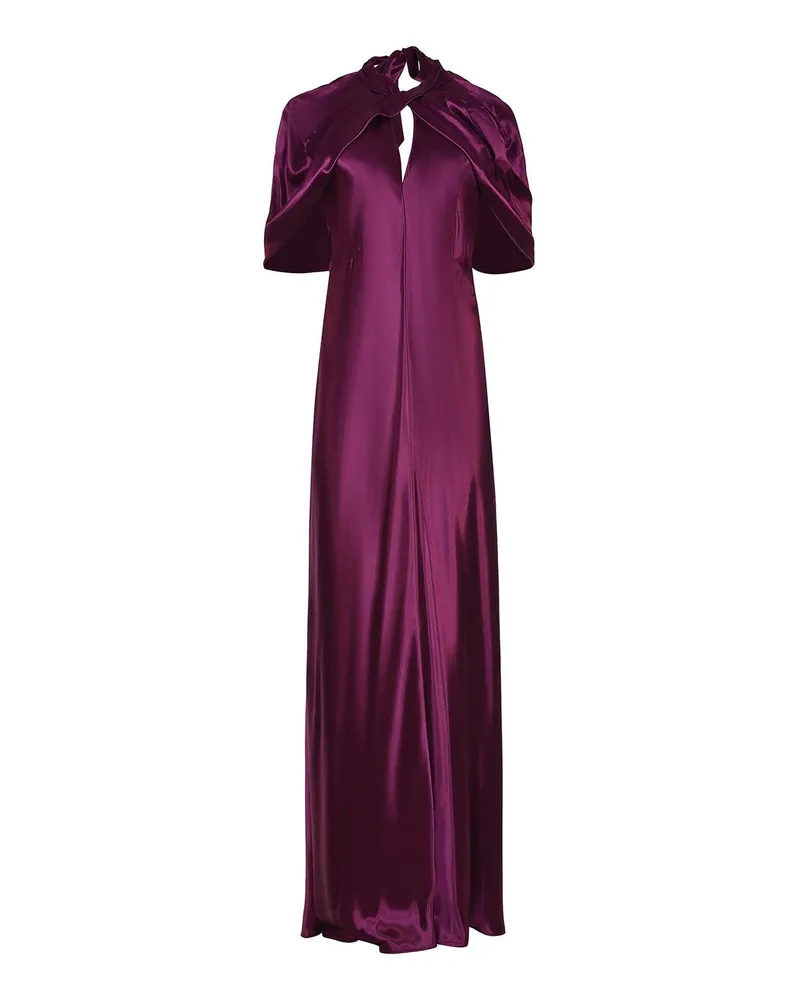 Alberta Ferretti Knielanges Kleid - Fuchsia Fuchsia