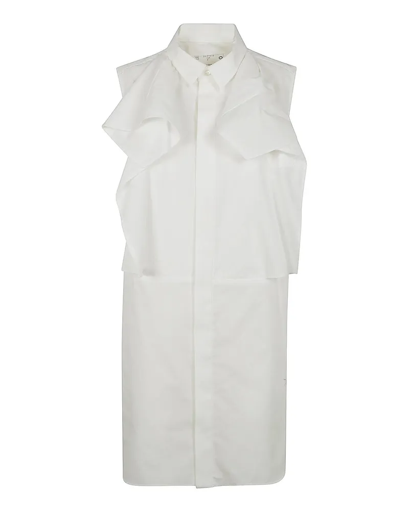Sacai Kurzes Kleid - Weiß Weiß