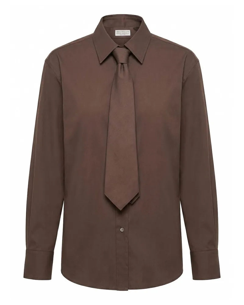 Brunello Cucinelli Hemd - Braun Braun