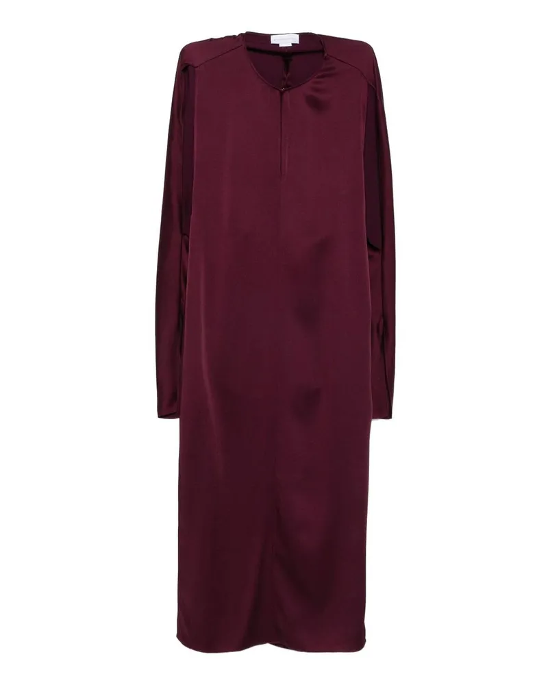 Stella McCartney Knielanges Kleid - Dunkelrot Dunkelrot