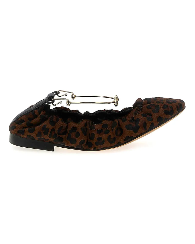 Twin-Set Ballerinas - Braun Animal