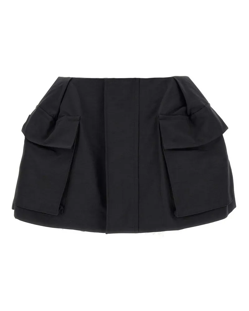 Sacai Kurzes Kleid - Schwarz Schwarz