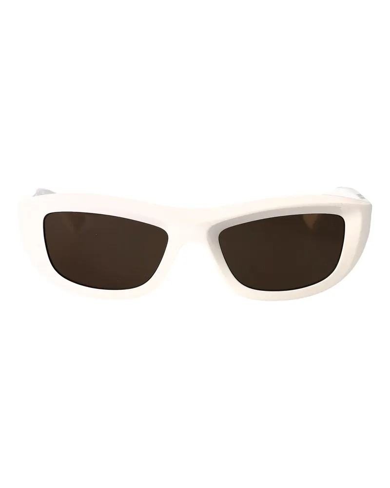 Bottega Veneta Sonnenbrille - Weiß Weiß