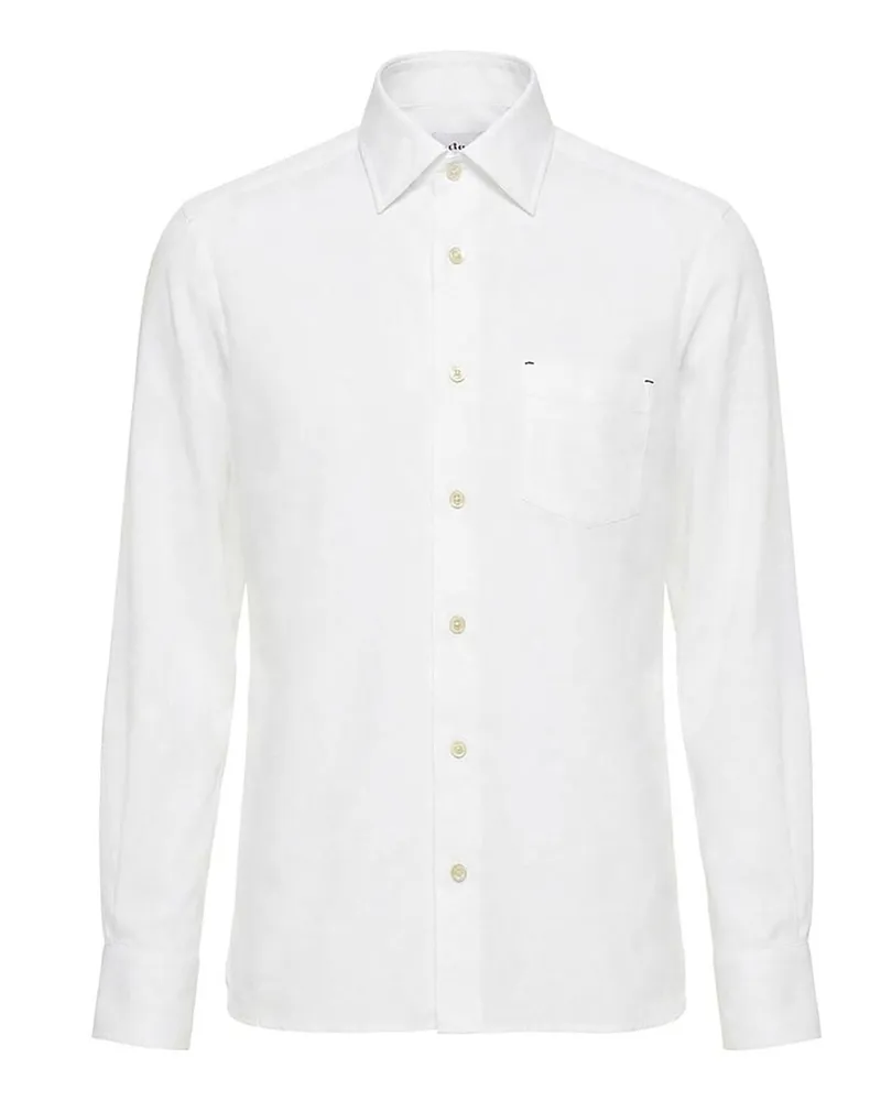 Kiton Hemd - Weiß Weiß