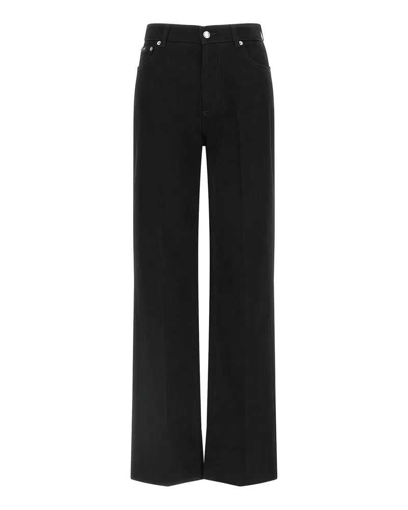 Dolce & Gabbana Casual Hose - Schwarz Schwarz