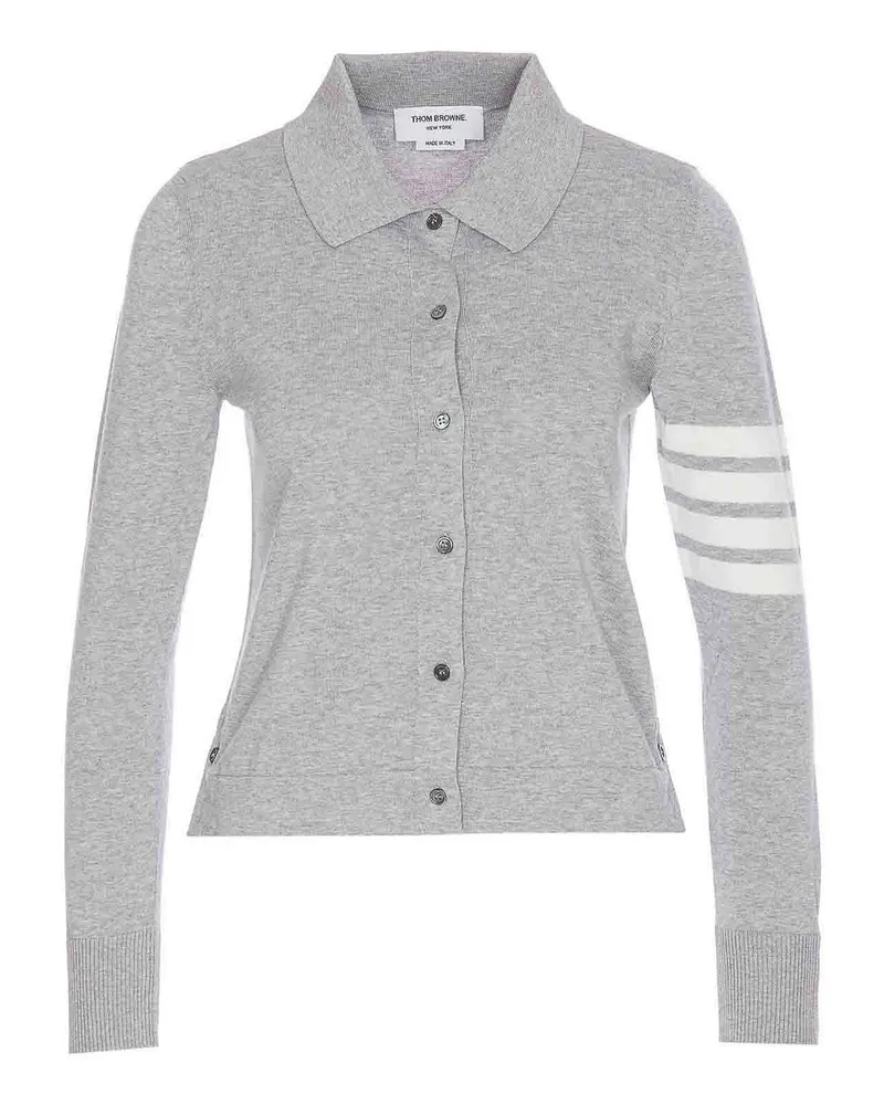 Thom Browne Cardigan - Grau Grau