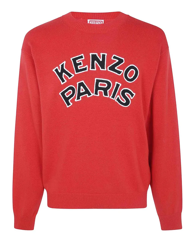 Kenzo Rundhalspullover - Rot Rot
