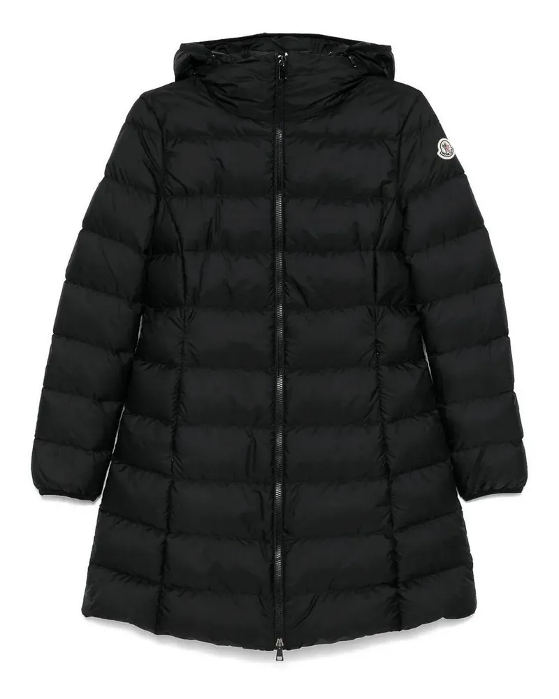 Moncler Langer Mantel - Schwarz Schwarz