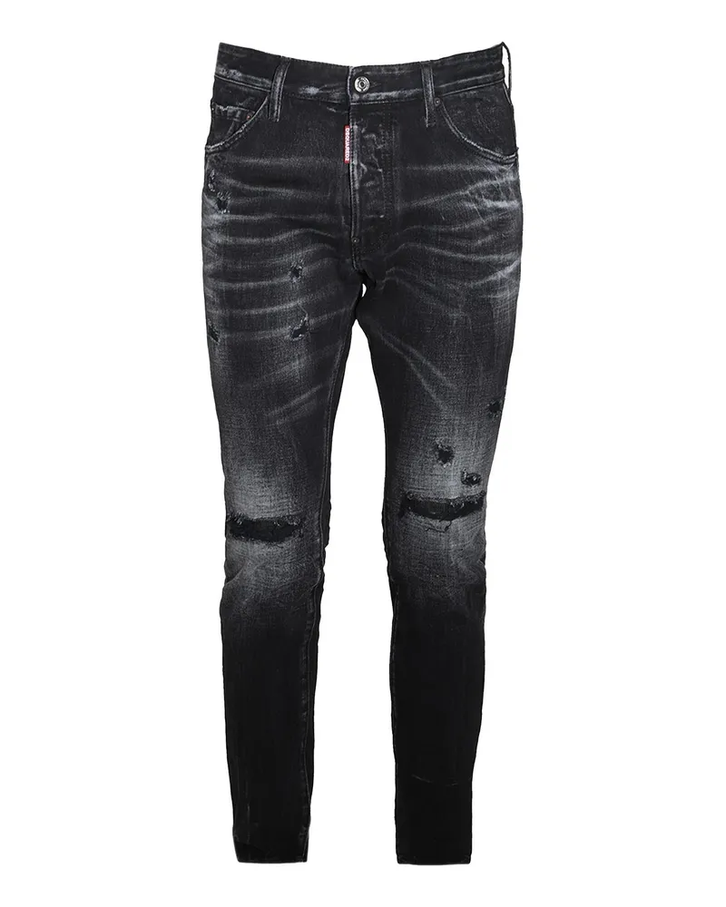 Dsquared2 Straight Leg Jeans - Schwarz
