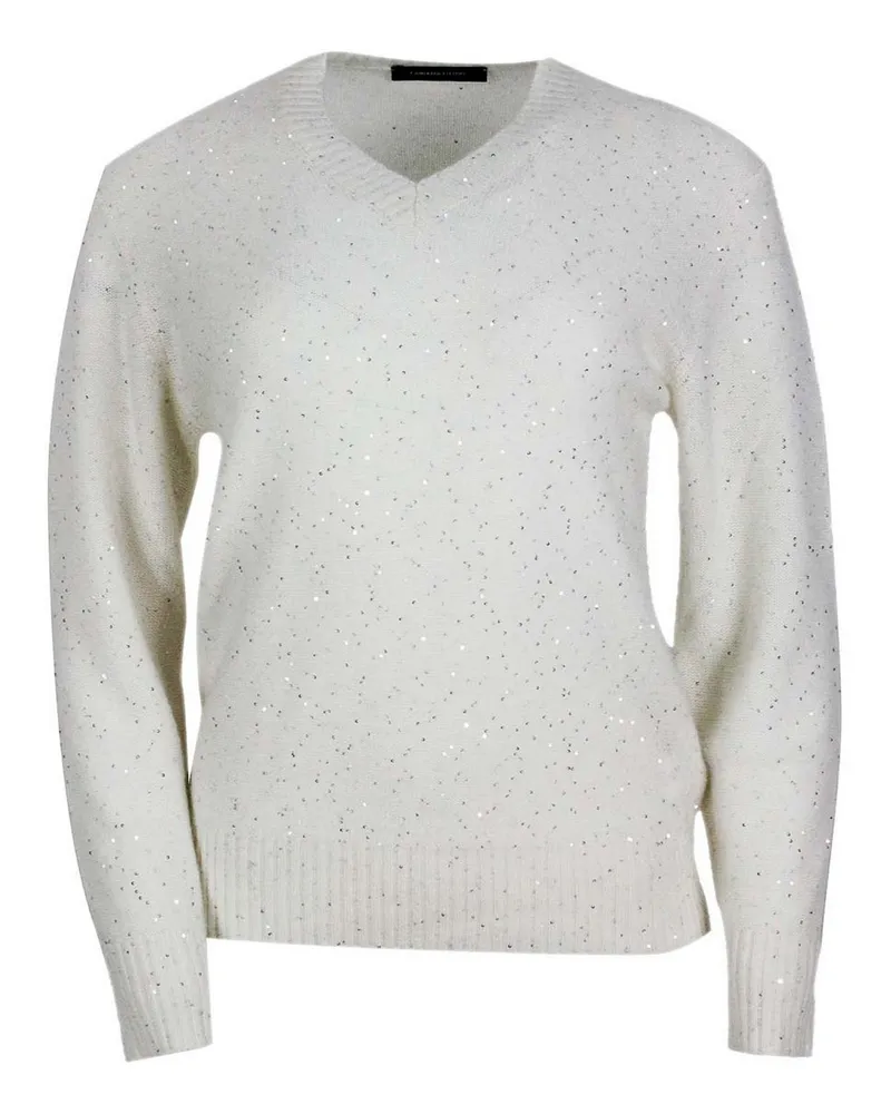 Fabiana Filippi Rundhalspullover - Creme Creme