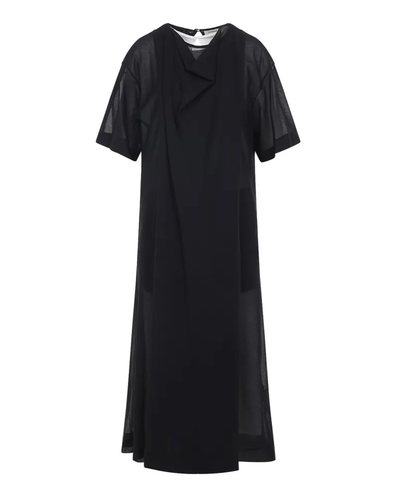 Carven Knielanges Kleid - Schwarz Schwarz