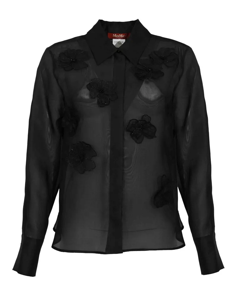 Max Mara Hemd - Schwarz Schwarz
