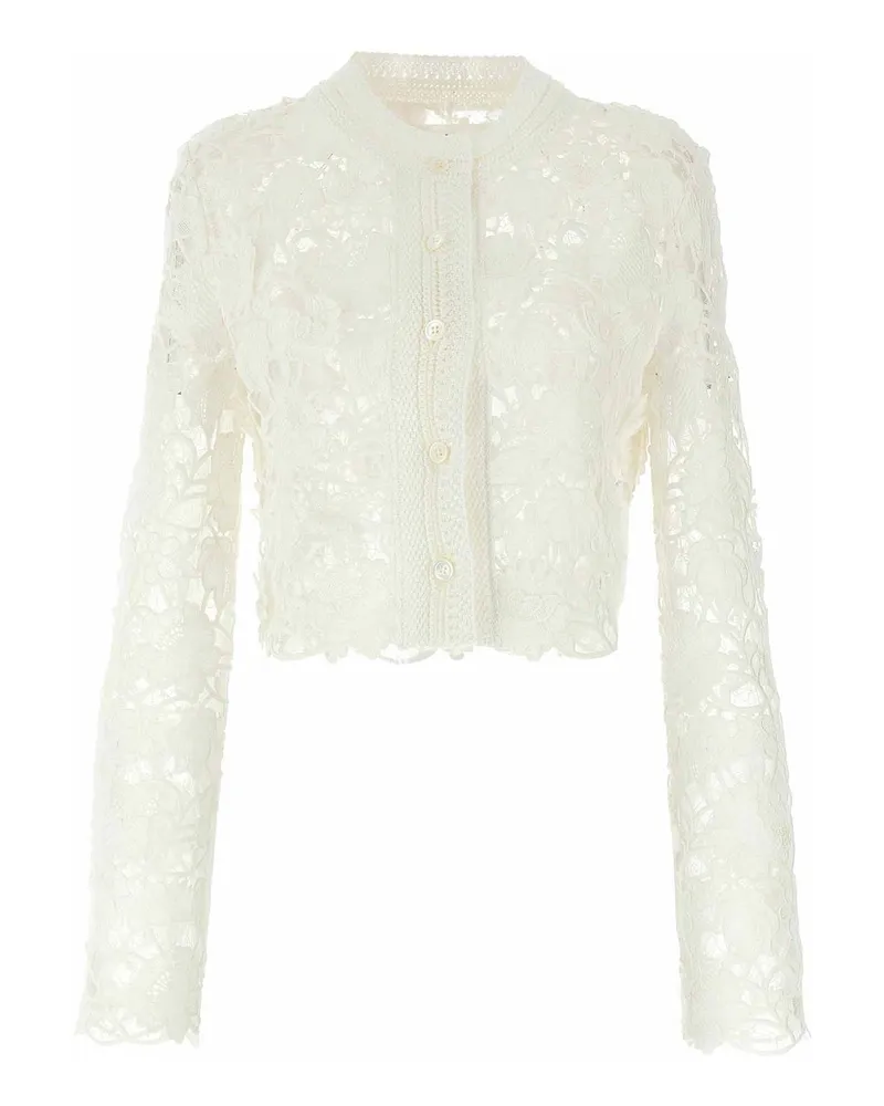 Ermanno Scervino Cardigan - Weiß Weiß