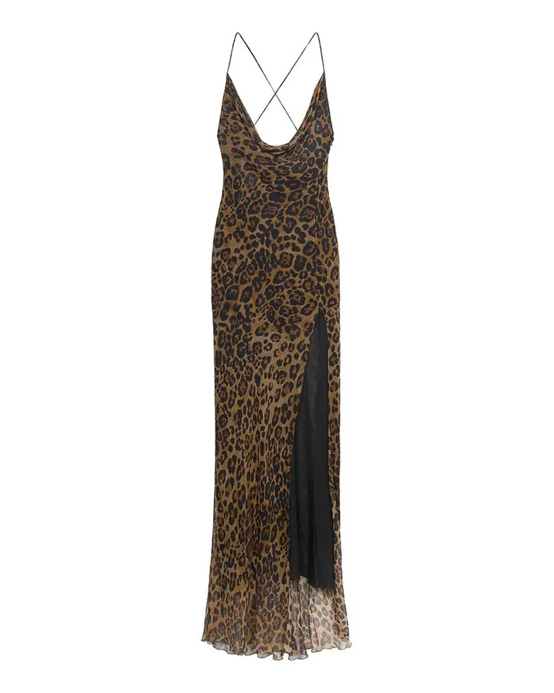 Blumarine Maxikleid - Braun Animal