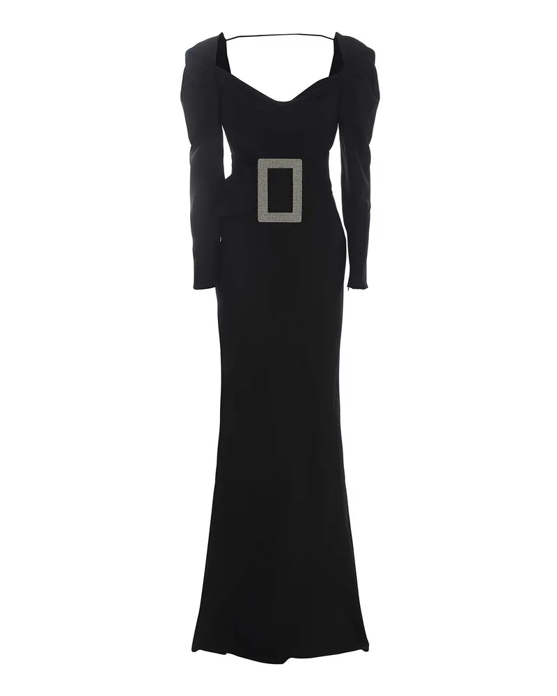 Giuseppe di Morabito Maxikleid - Schwarz Schwarz