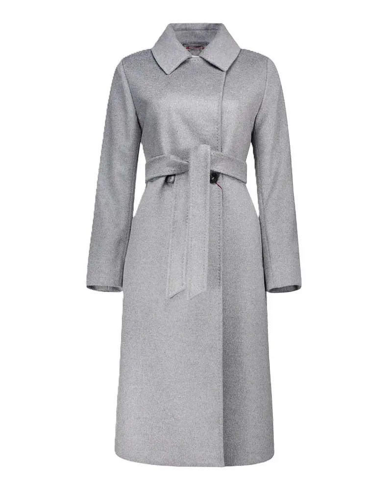 Max Mara Knielanger Mantel - Grau Grau