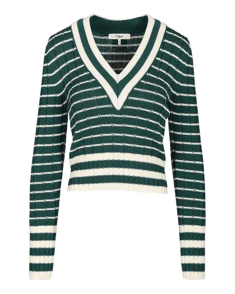 Chloé Rundhalspullover - Grün Grün