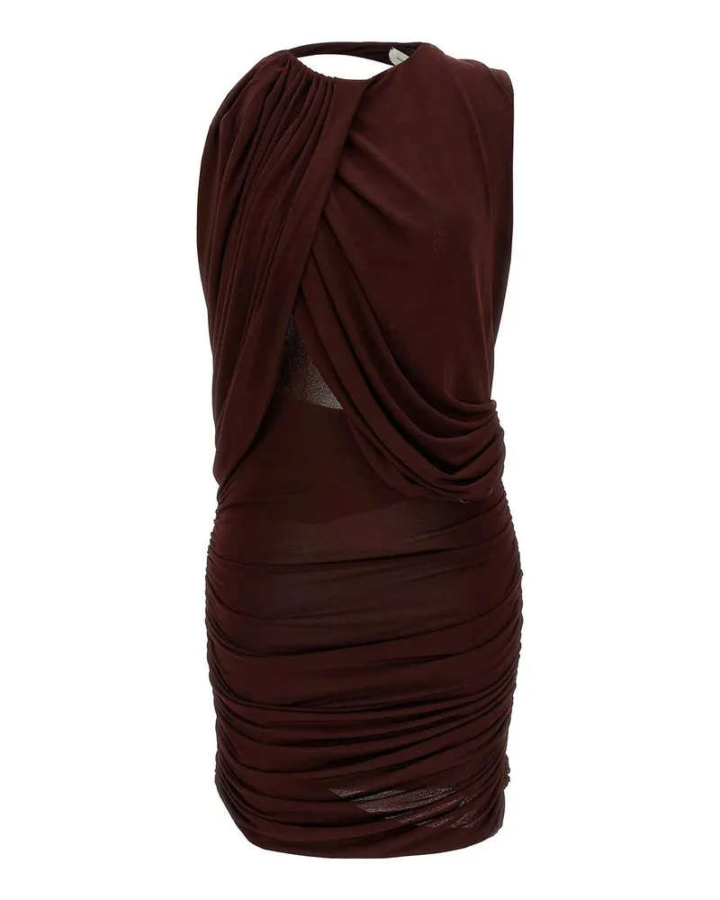 Magda Butrym Knielanges Kleid - Dunkelrot Dunkelrot