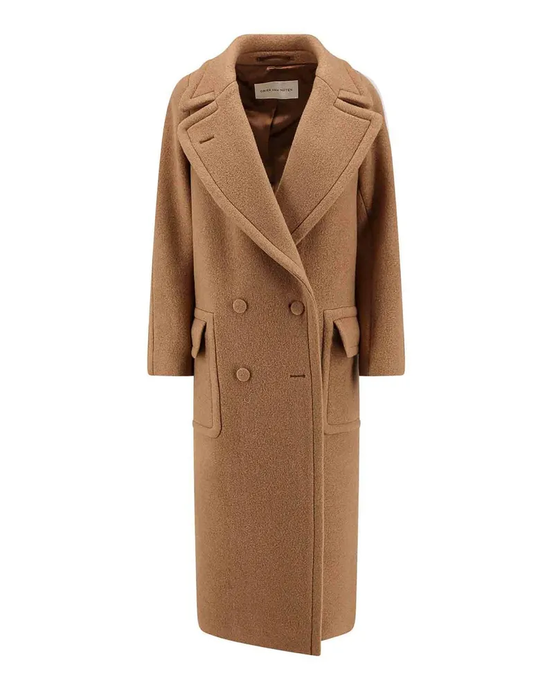 Dries van Noten Knielanger Mantel - Beige Beige