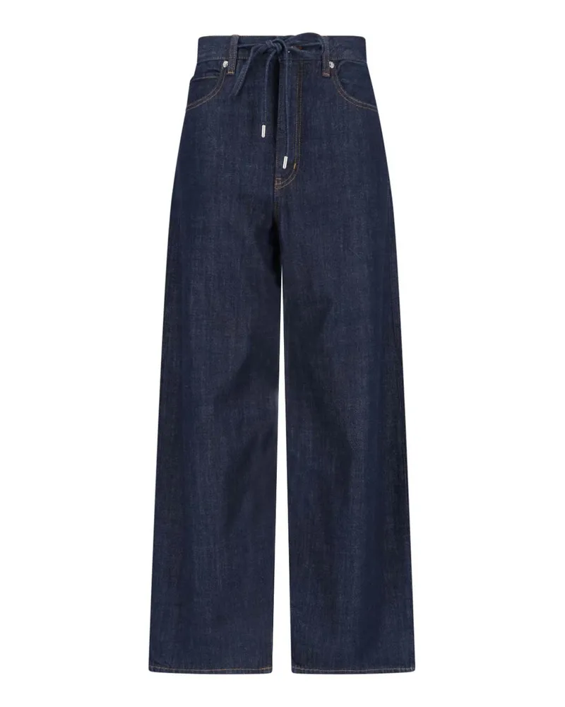 Frame Denim Straight Leg Jeans - Blau Blau