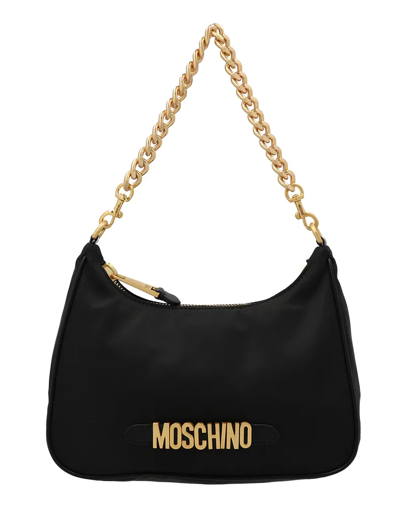 Moschino Schultertasche - Schwarz Schwarz