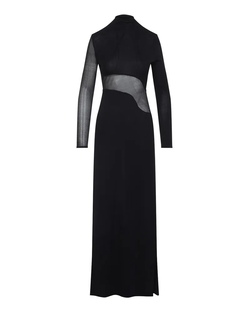 Alaïa Maxikleid - Schwarz Schwarz
