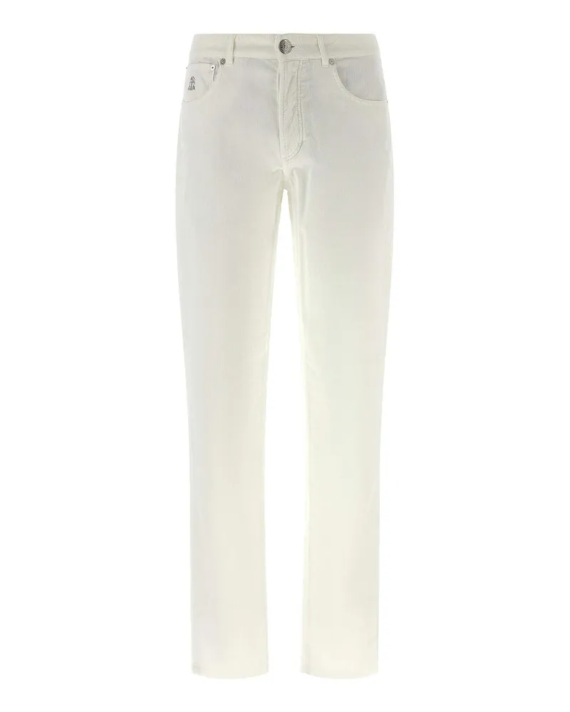 Brunello Cucinelli Casual Hose - Weiß Weiß
