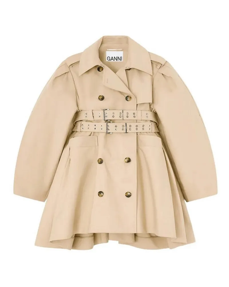 Ganni Trenchcoat - Beige Beige