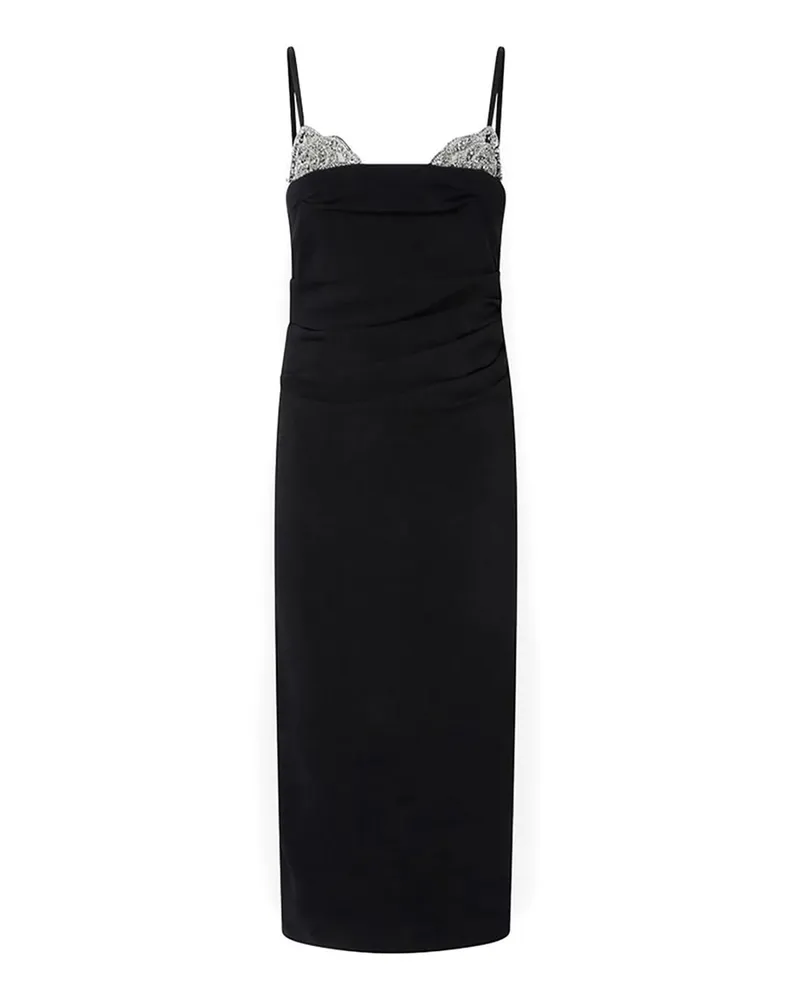 Pinko Knielanges Kleid - Schwarz Schwarz