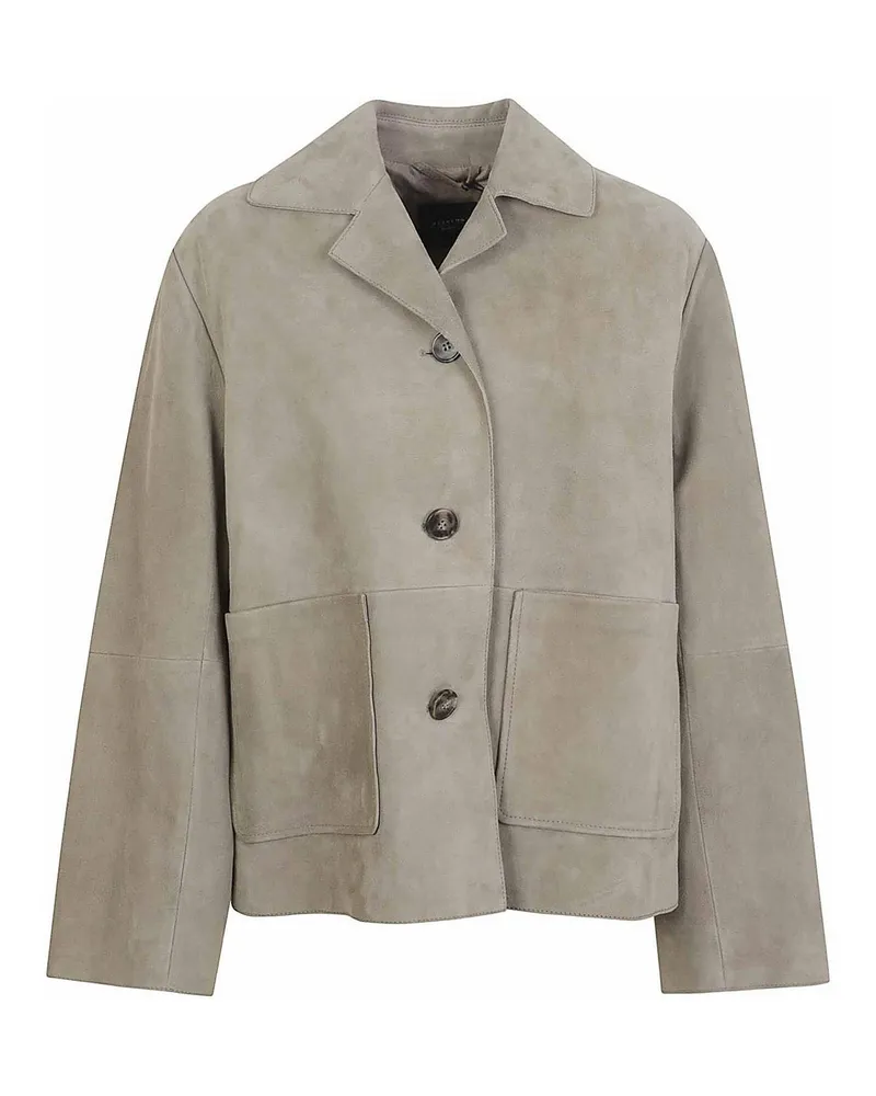 Max Mara Lederjacke - Braun Braun