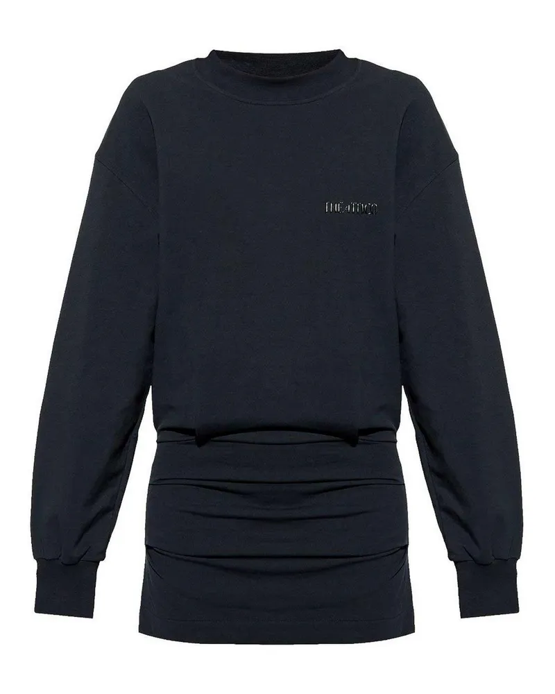 ATTICO Knielanges Kleid - Schwarz Schwarz