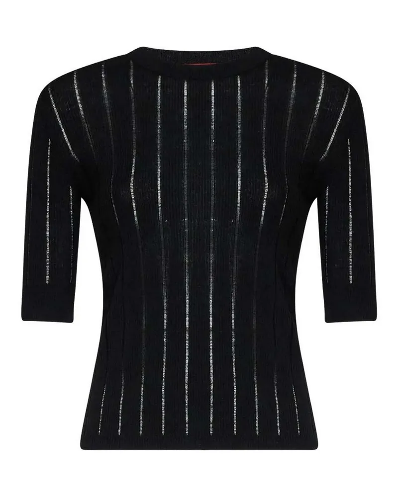 Max Mara Rundhalspullover - Schwarz Schwarz