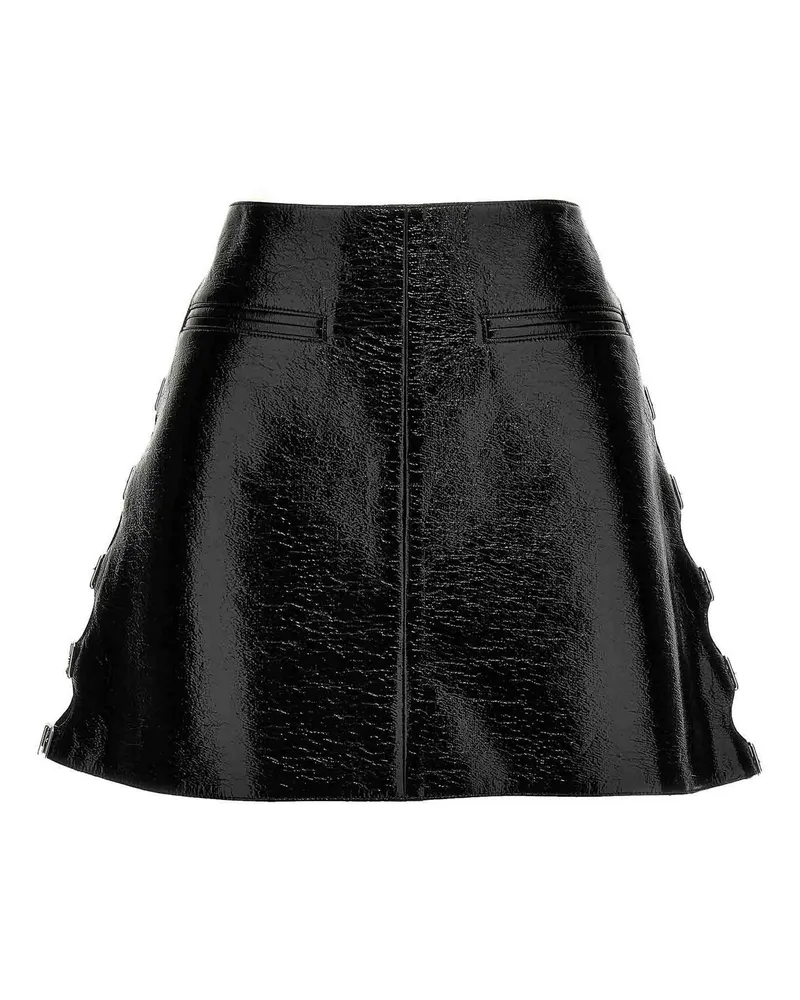 Courrèges Minirock - Schwarz Schwarz