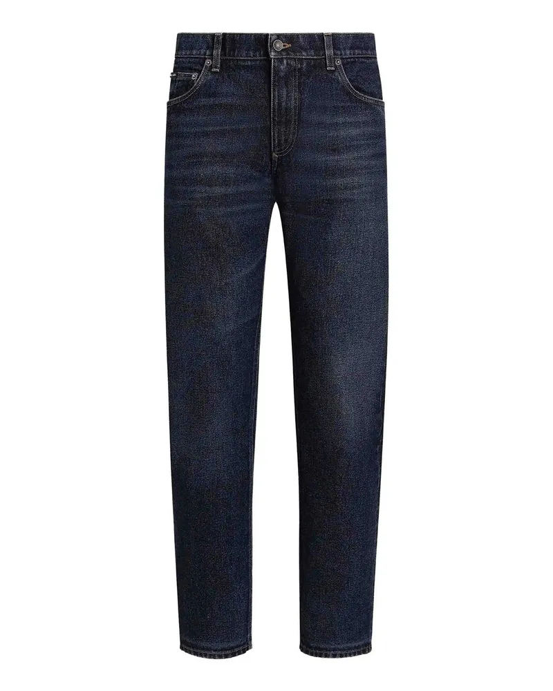 Dolce & Gabbana Straight Leg Jeans - Dunkelblau Dunkelblau