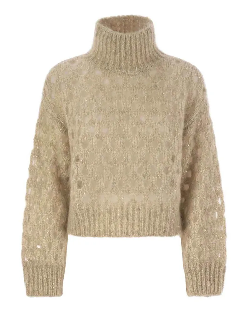 Brunello Cucinelli U-Boot-Pullover - Beige Beige