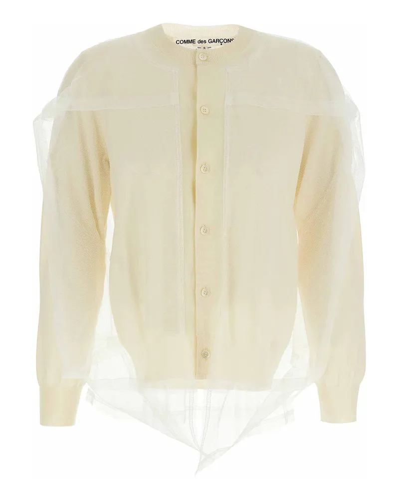 Comme des Garçons Cardigan - Weiß Weiß