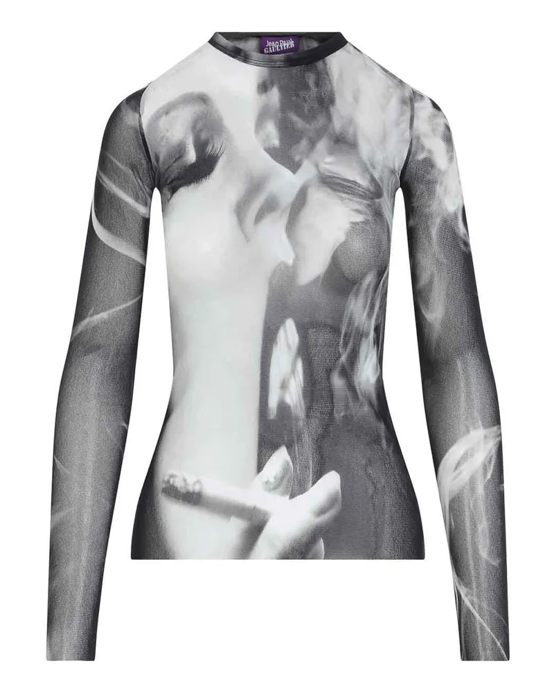 Jean Paul Gaultier Top - Grau Grau