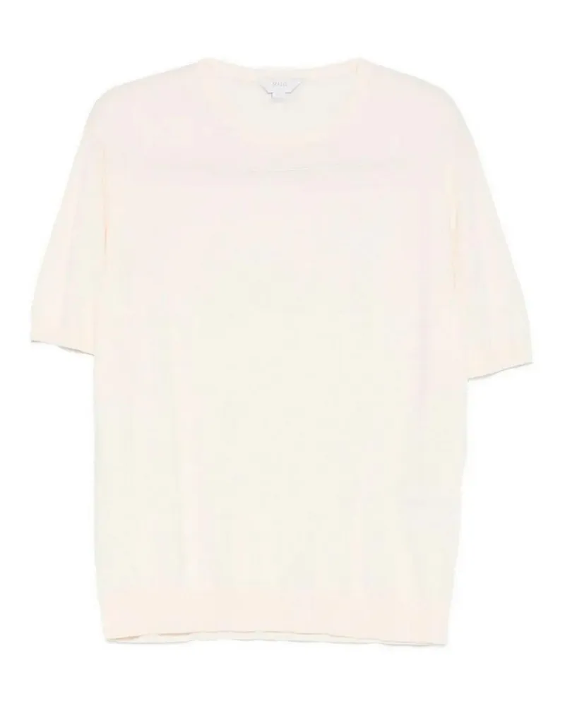 Malo Rundhalspullover - Weiß Weiß