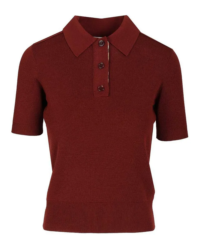 Burberry Poloshirt - Dunkelrot Dunkelrot