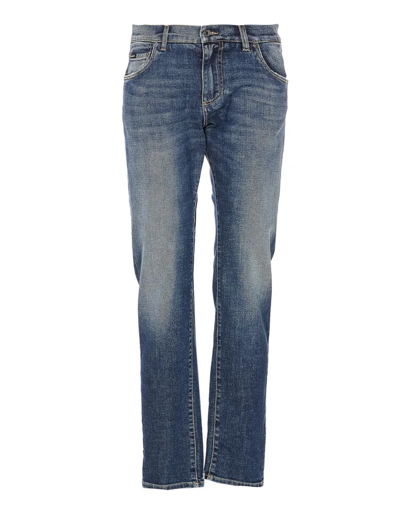 Dolce & Gabbana Straight Leg Jeans - Blau Blau