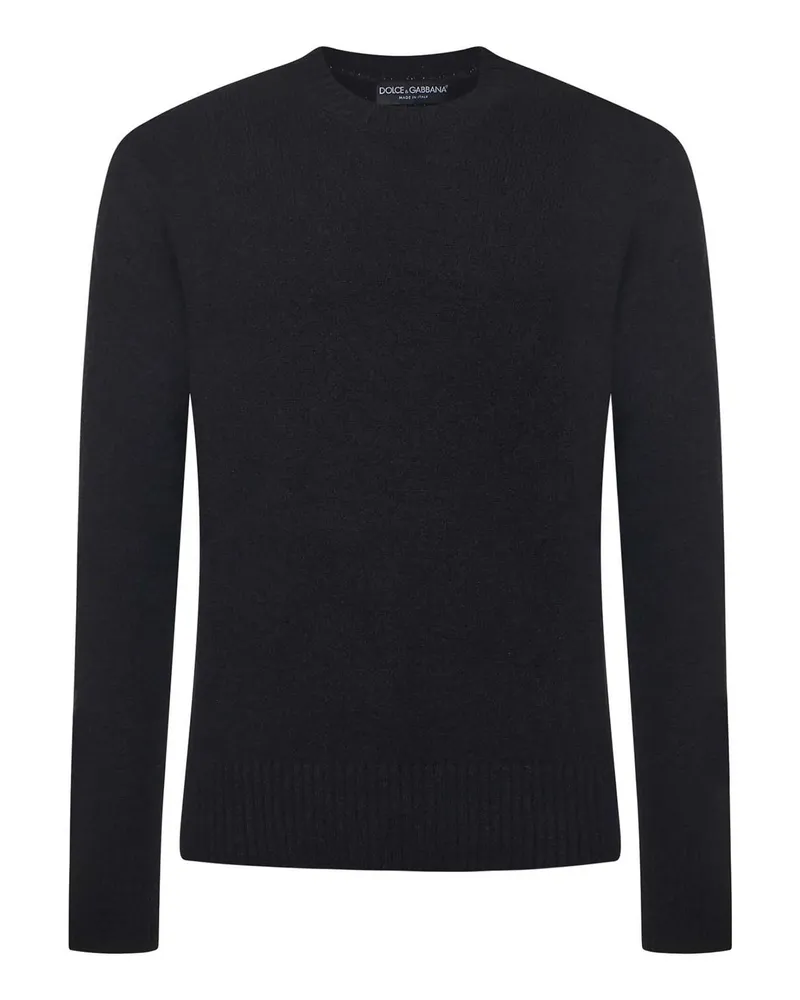 Dolce & Gabbana Rundhalspullover - Schwarz Schwarz