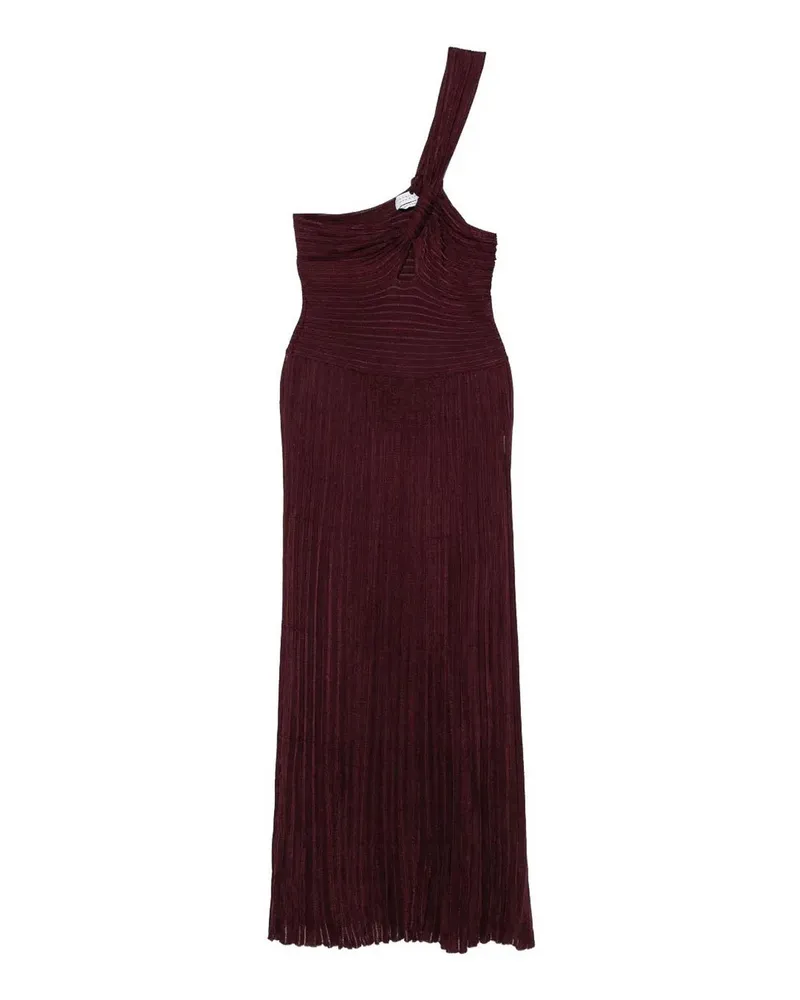 Gabriela Hearst Knielanges Kleid - Dunkelrot Dunkelrot